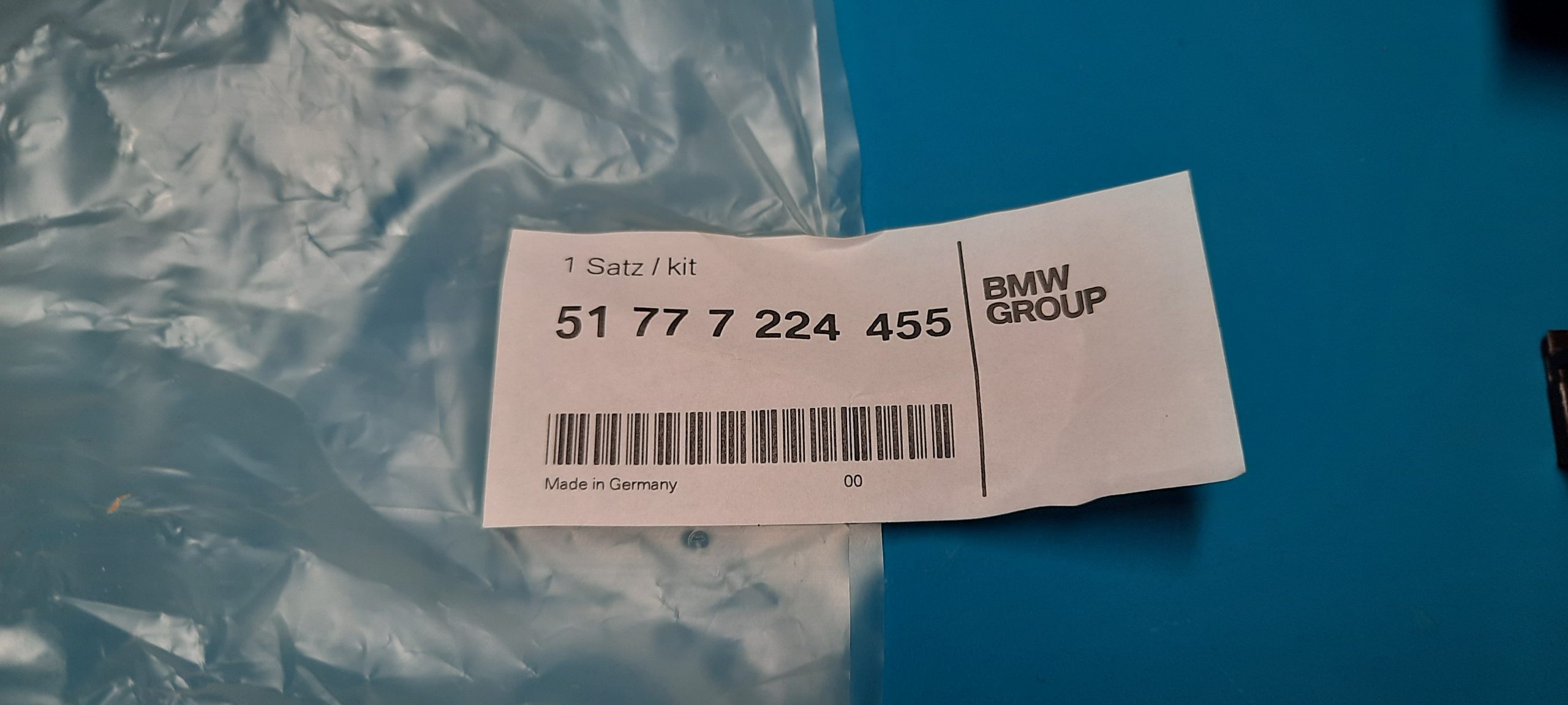 Original BMW Satz Halteleisten links 517772244555