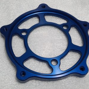 Bremsscheibenträger für original Bremsscheiben für PVM Felge, blau eloxiert BMW S1000RR  Neu