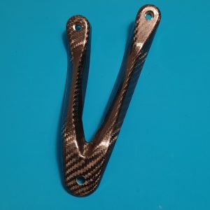 Carbon Auspuffhalter für Alpha Racing Fußrastenanlage BMW S1000RR Neu