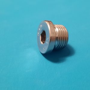 Verschlußschraube m. Bund/Innen -6kt. M18x1,5 VA, DIN 908   Neu