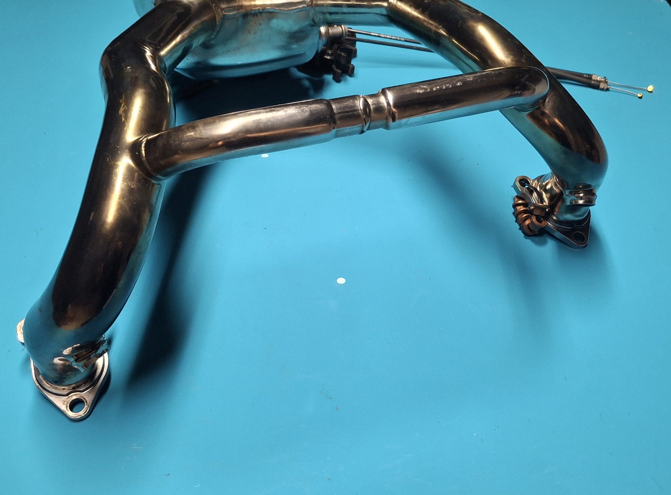 Abgaskrümmer mit Vorschalldämpfer VERCHROMT Original 18511541101 – Bild 6