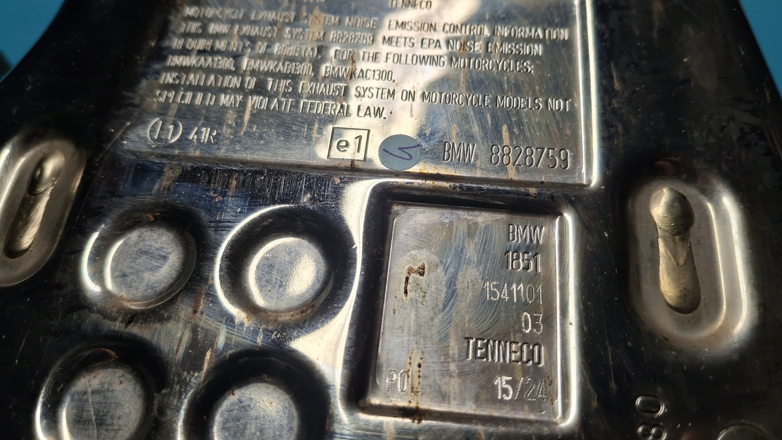 Abgaskrümmer mit Vorschalldämpfer VERCHROMT Original 18511541101 – Bild 7