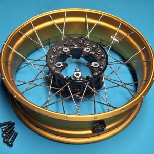 Felge hinten Kreuzspeichenrad gold 4.5X17 Original 36317923196