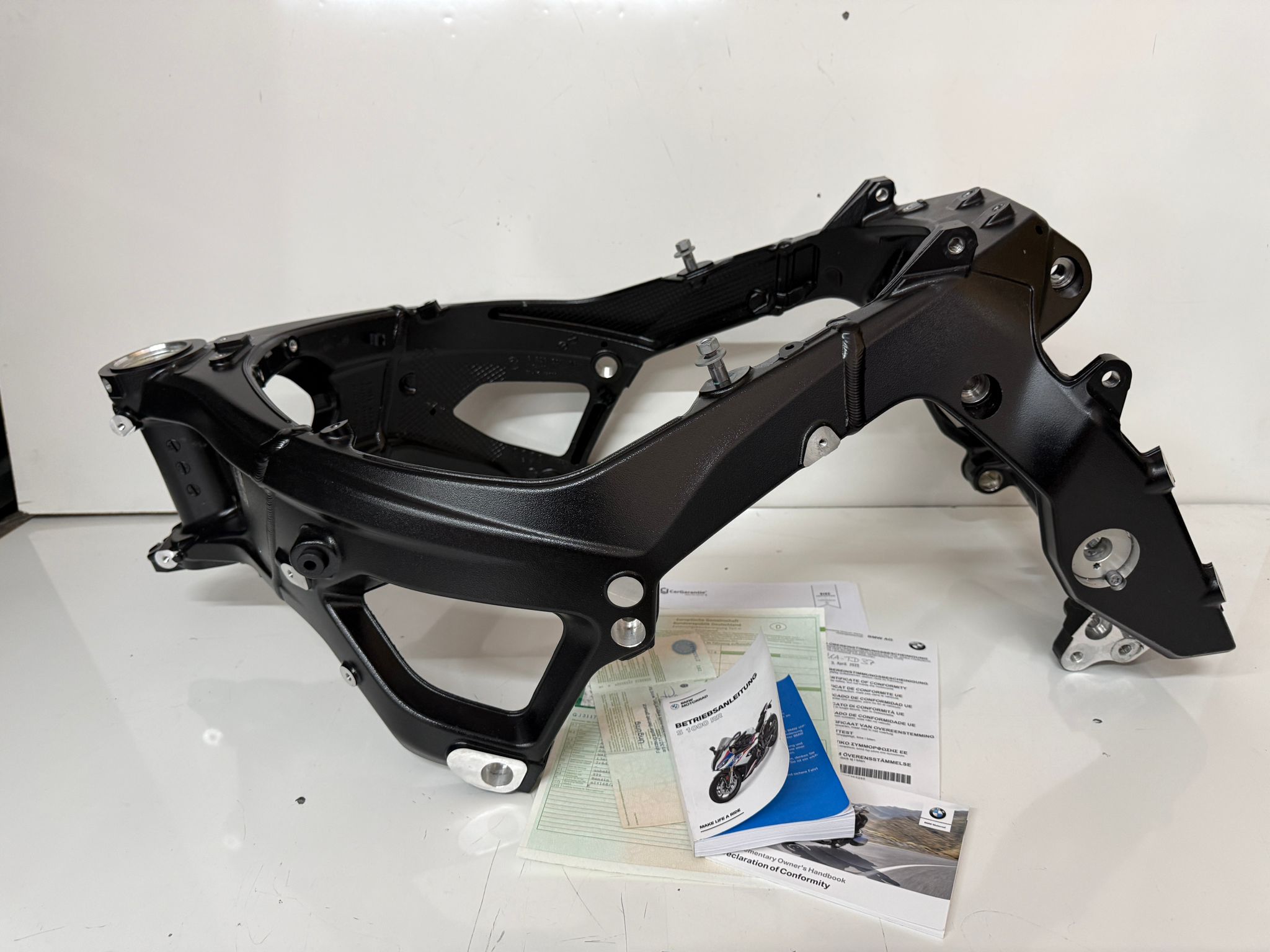 BMW S1000RR K67 Rahmen mit Brief Fahrzeugbrief, Schloßsatz – Bild 4