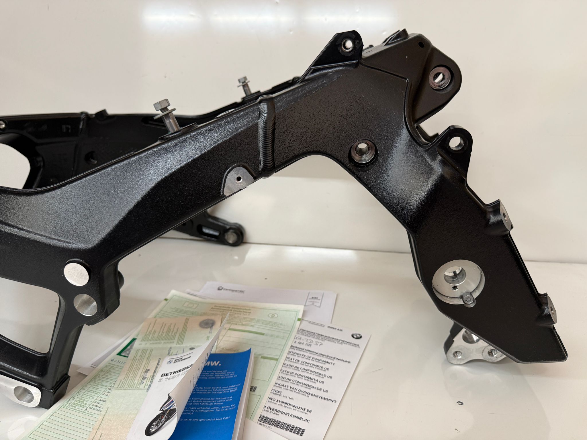 BMW S1000RR K67 Rahmen mit Brief Fahrzeugbrief, Schloßsatz – Bild 6