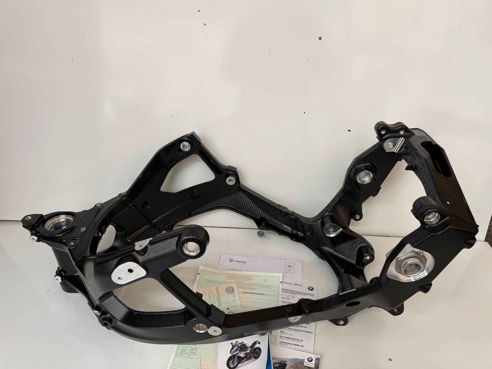 BMW S1000RR K67 Rahmen mit Brief Fahrzeugbrief, Schloßsatz – Bild 8