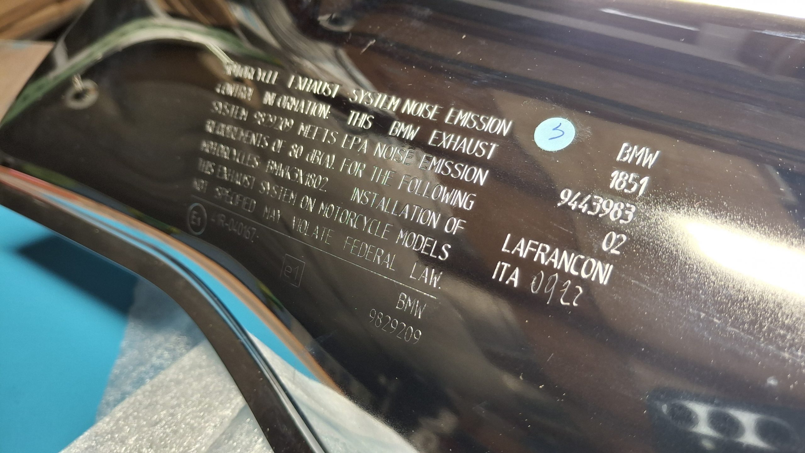 BMW R18 K34 Auspuff Schalldämpfer Chrom Original 18519443983, 18519443984 – Bild 6