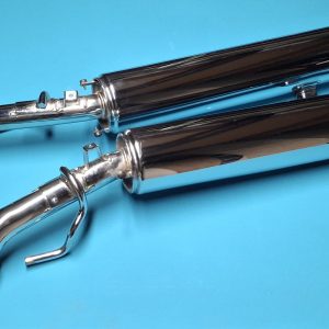 Schalldämpfer Auspuff CHROM Original 18519444009, 18519444010