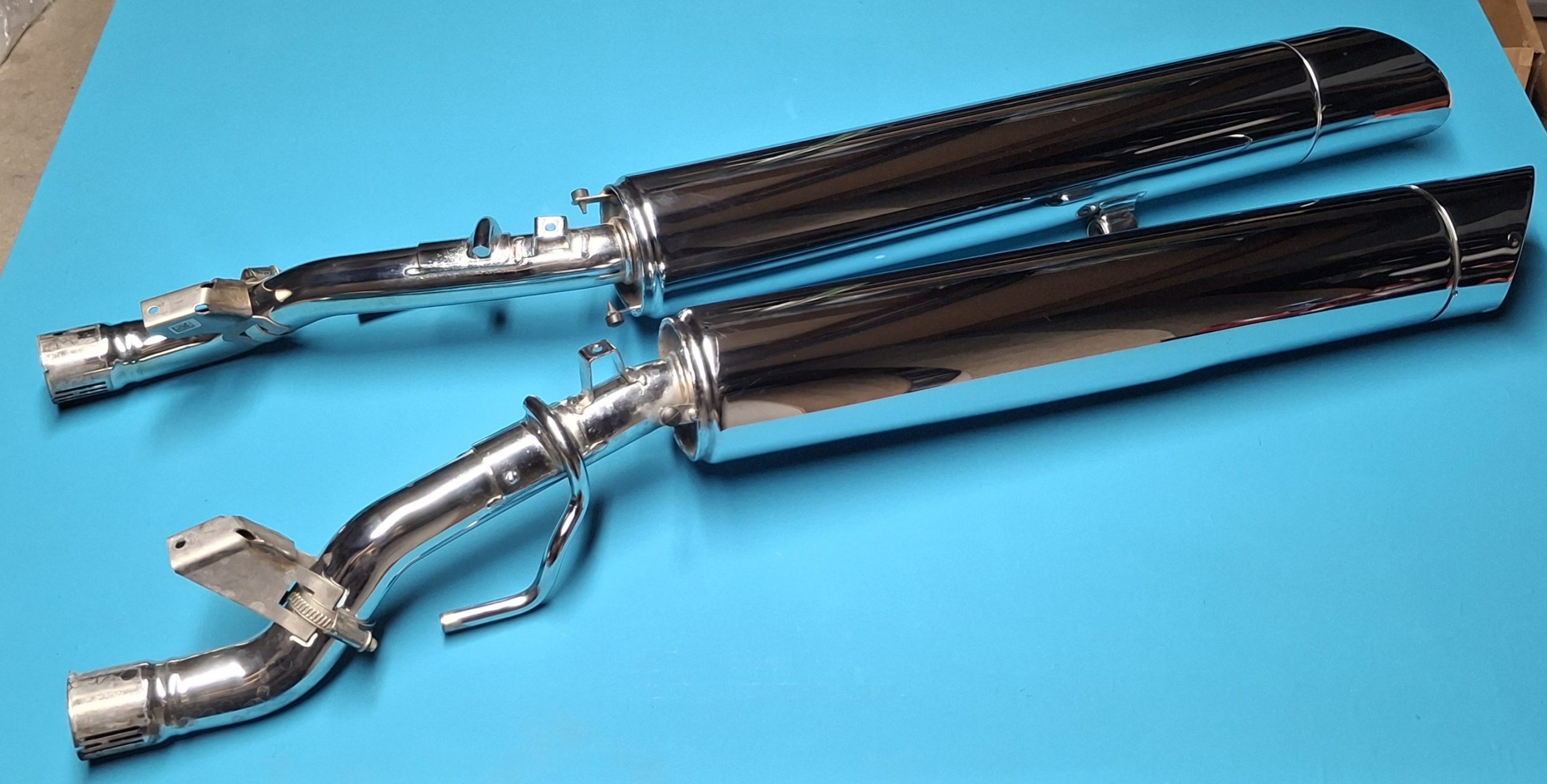 Schalldämpfer Auspuff CHROM Original 18519444009, 18519444010