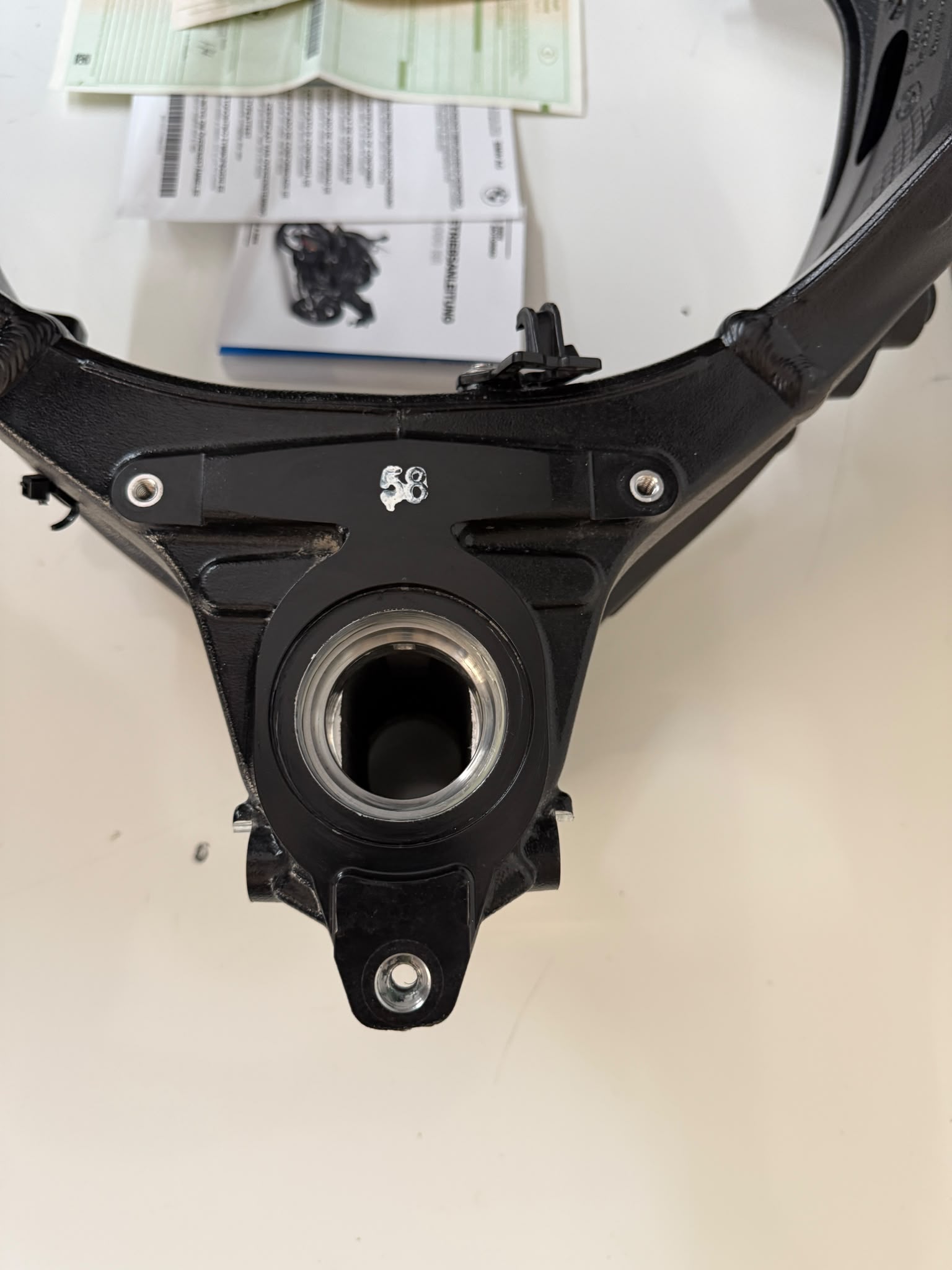 BMW S1000RR K67 Rahmen mit Brief Fahrzeugbrief, Schloßsatz – Bild 8