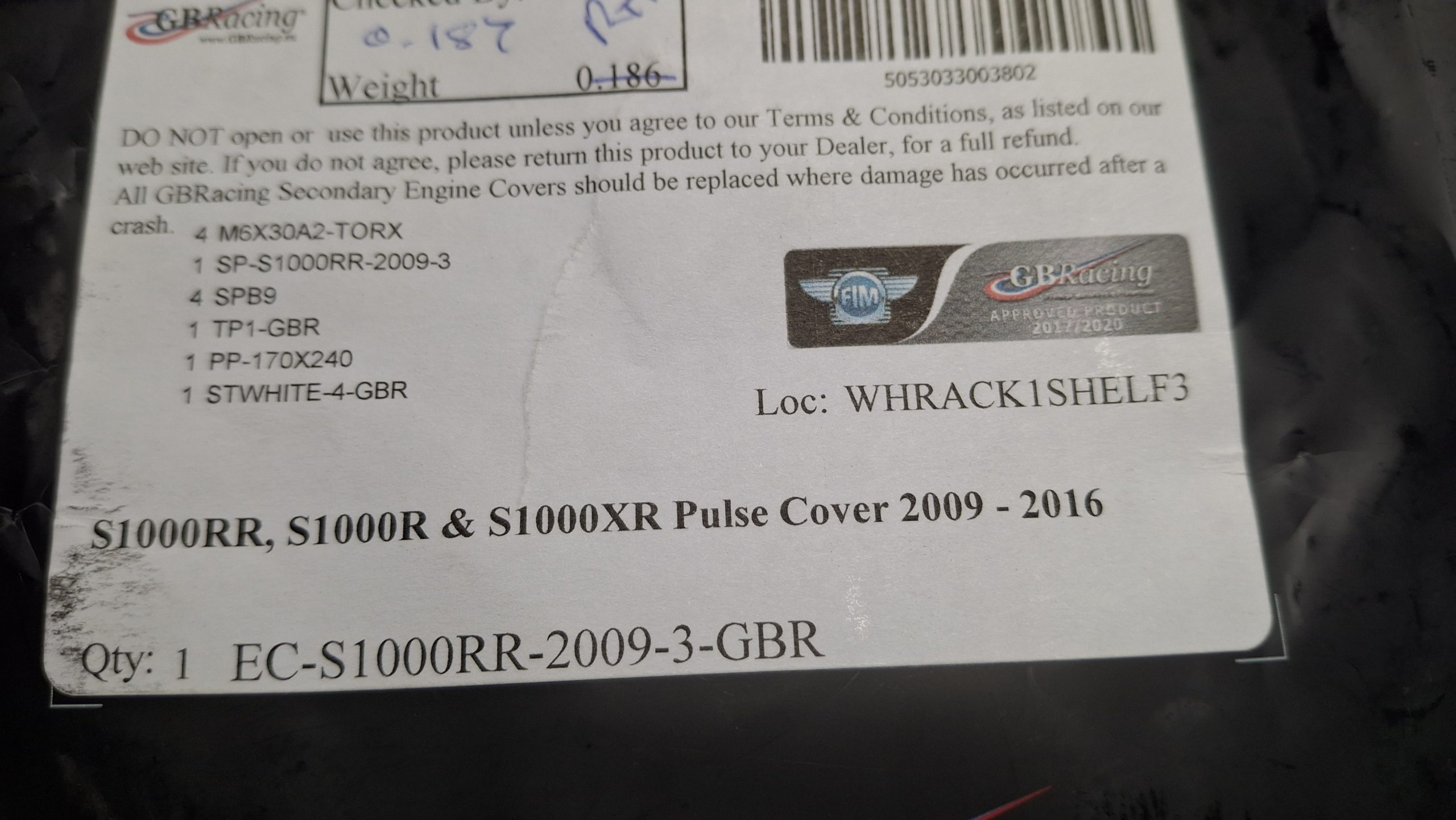 GBRacing Zündungsdeckelschoner Deckel 2009-2016, EC-S1000RR-2009-3 Neu – Bild 2